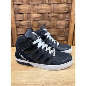 Rare adidas EW 791002 2015 Men’s Black and White High-Top Sneakers